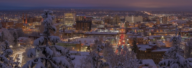 Winter in Spokane WA 