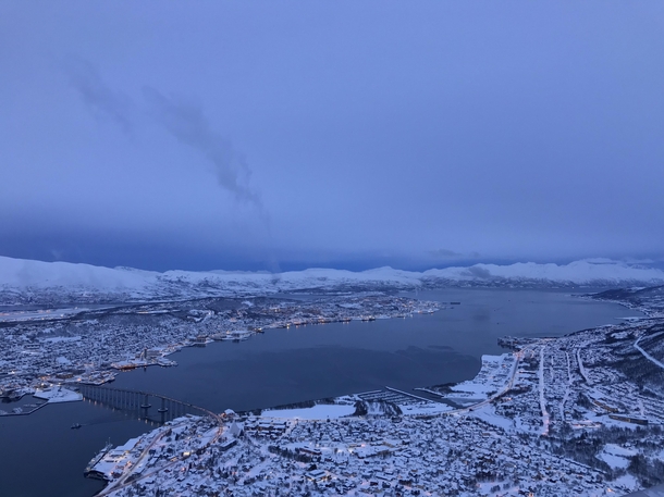 Winter in Troms Norway arctic circle OC