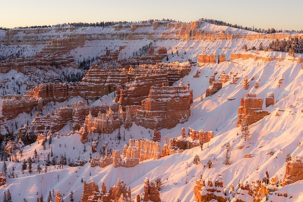 winter isnt usually my favorite season but winter in the desert can be spectacular Bryce Canyon UT  x