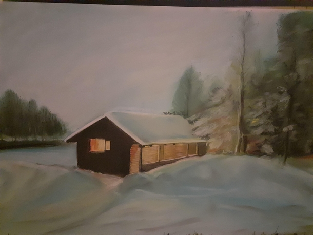 Winter lodge by me soft pastels 