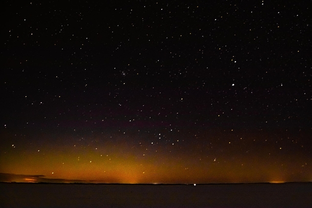 Winter stars in Saskatchewan Canada