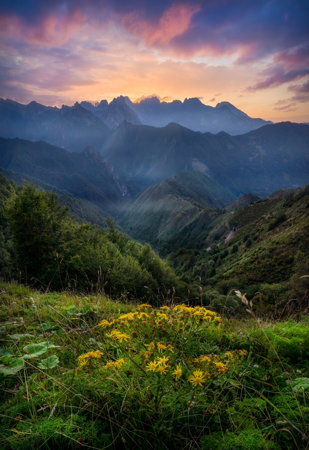 Wonderful mountains in the North of Spain County of Asturias  amophotograph