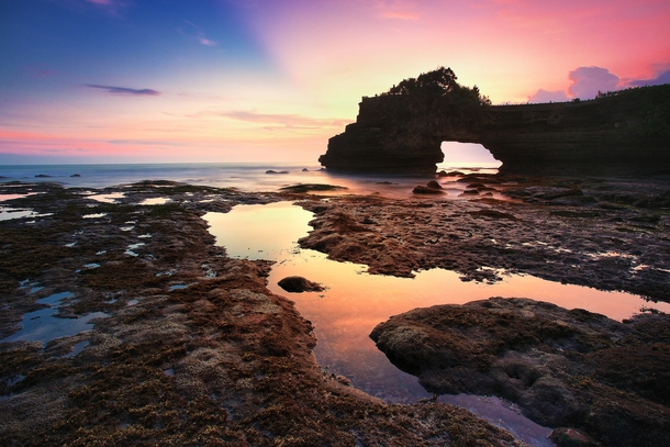 Wonderful sunset at Batu Bolong Bali Indonesia by Kembara Alam 