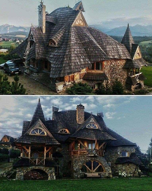 Wooden house in Poland 