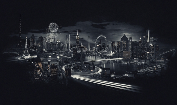 World City Skylines by Fabio Araujo  xpost rretouching
