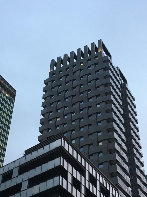 Woven building in Euston London