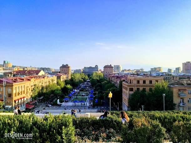 Yerevan City View from Cascade  