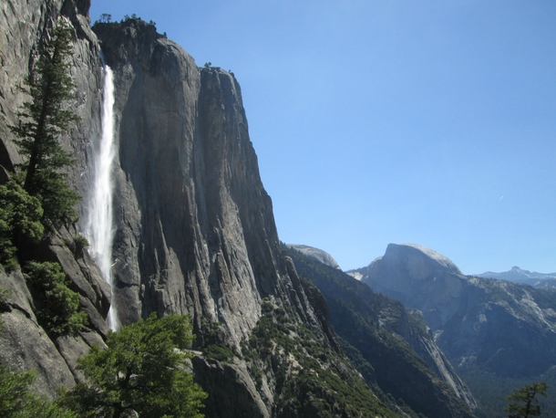 Yosemite Falls and Half Dome Yosemite National Park USA 