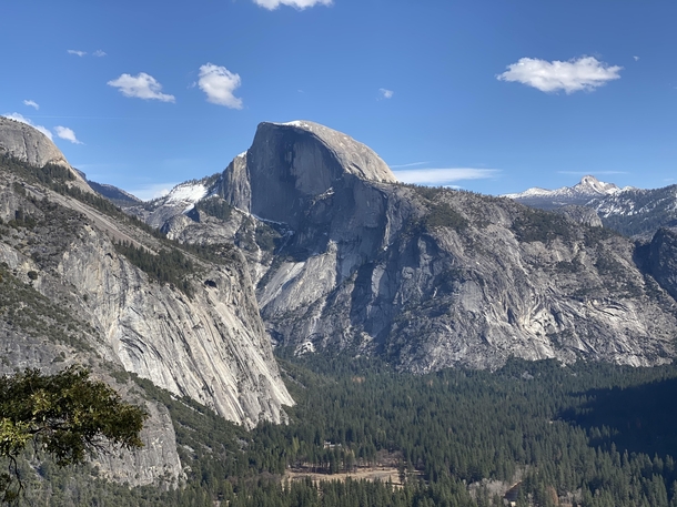Yosemite Half Dome overlooking the valley  x  OC