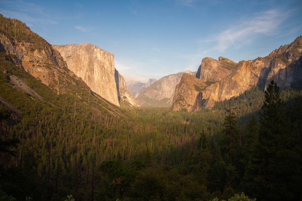 Yosemite Valley at sunset 