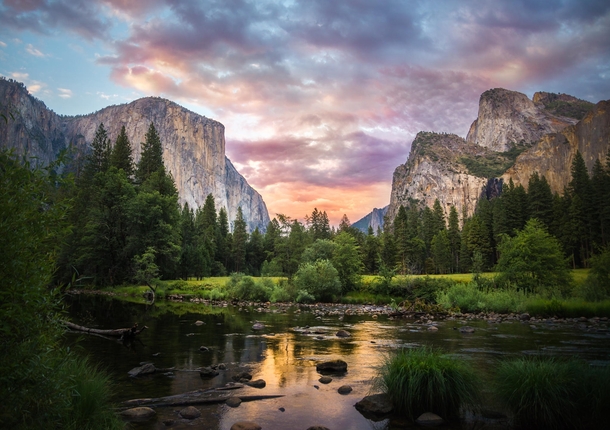 Yosemite Valley California  by James Castle