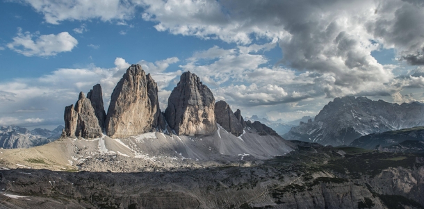 You have probably seen it a couple of times but Im going to try my luck Drei ZinnenTre Cime di Lavaredo - Dolomites Italian Alps 