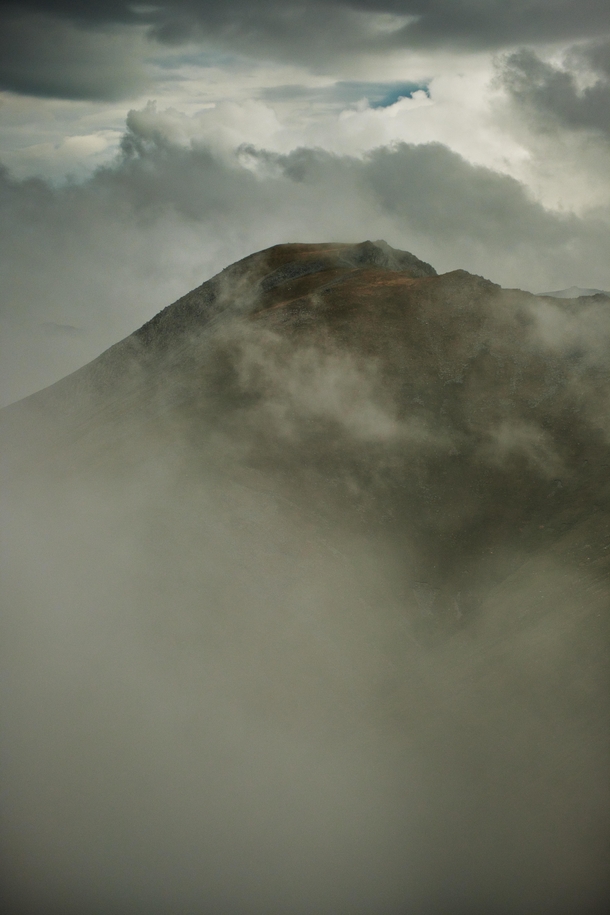 Yr Elen in the clouds Snowdonian Wales OC x