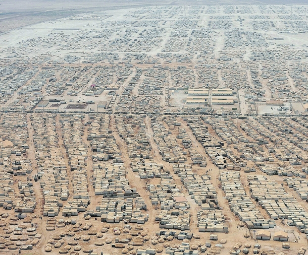 Zaatari Syrian refugee camp in Jordan Jordans th biggest city population  