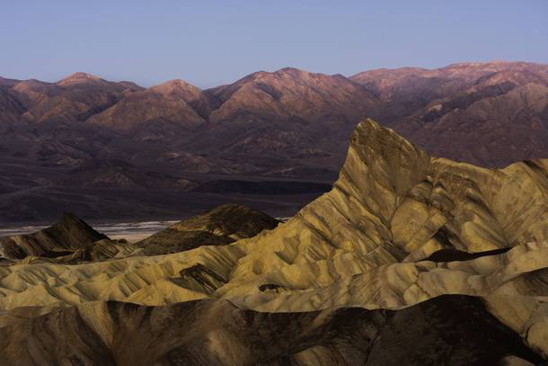 Zabriskies Point at Sunrise - Death Valley CA 