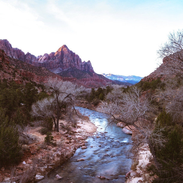 Zion River Canyon at Sunset  IG sexyhippies