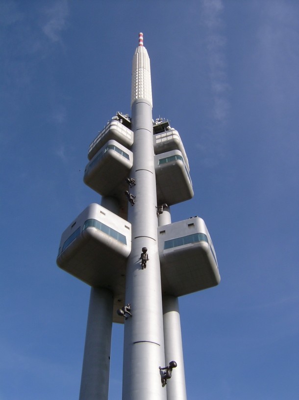 Zizkov Television Tower in Prague Czech Republic 