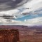 Clouds rolling in over Canyonlands National Park Utah 