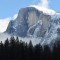 Half Dome in Winter Yosemite National Park 