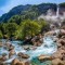 I never knew that southern Switzerland was filled with so many giant waterfalls Foroglio Valle Maggia Ticino 
