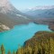 One of the many turquoise lakes Banff Canada 