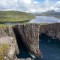 The impossible looking Lake Sorvagsvatn Faroe Islands 