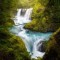 The magical Spirit Falls Located on the WA side of the Columbia River Gorge it has no official trailhead and is usually only frequented by kayakers and photographers 
