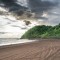 Where the forrest meets the ocean - beautiful sunset scenes on the pacific coast in Playa Jaco Costa Rica x 