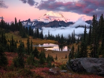  A Vulcanic Sunrise - Mount Rainier National ParkWashington State x