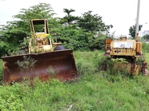  Abandoned heavy machinery on the outskirts of Hue Vietnam