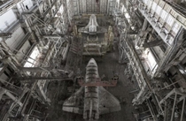  abandoned Soviet space shuttles somewhere in Kazakhstan not my picture