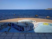  Abandoned swimming pool by the sea LEscala Spain x