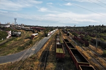  Abandoned wagons near Constana Port Romania