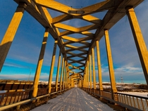  An abandoned bridge in Saskatchewan Canada