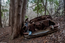  Buick Century Series  parked indefinitely in the ravine 