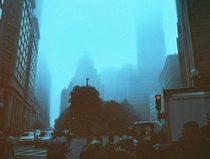  Congress Street in Boston MA Taken on mm film on a foggy day