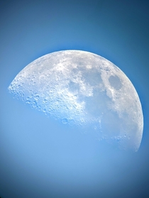  Daytime Moon on a Pixel  
