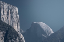  El Capitan and Half Dome at Yosemite in the middle of the day  x 