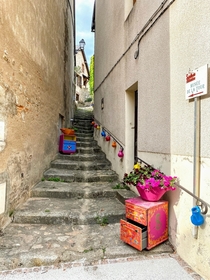  France - Luzy Nievre - An alleyway in the village
