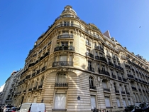  France - Paris  - Haussmannian building at the corner of rue Thiers and rue Spontini