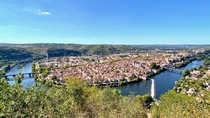  France - The town of Cahors seen from Mont Saint Cyr