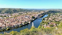  France - View of the city of Cahors from Mont Saint Cyr