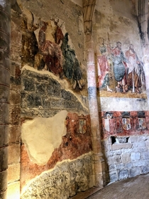  France - Village of Marcilhac-sur-Cele - Paintings in the Abbey of Saint-Pierre