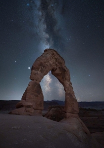  Galactic Portal  Delicate arch taken at the end of last summer in Arches National Park  IG capturetheatlas