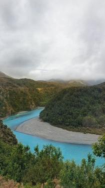  Glacial river in the Western New Zealand Alps