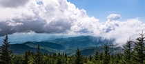  Great Smokey Mountain National Park from Andrews Bald