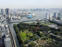  Japan - View of Tokyo from a tower in the Shiodome district