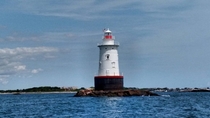  Lighthouse off the coast of Rhode Island
