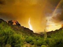  Lightning in the Superstition Mountains Arizona 