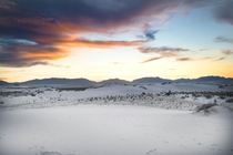  New to photography - Sunset at White Sands National Monument New Mexico USA x